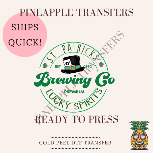 St Patick's brewing Co - DTF print