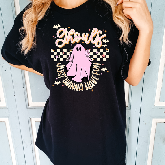 Ghouls just wanna have fun (cream) - DTF print