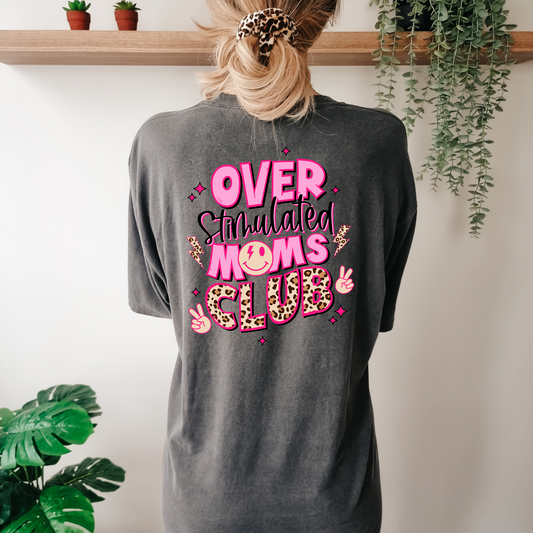 Overstimulated moms club - DTF print