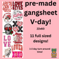 Valentine premade adult gangsheet (22"x60")