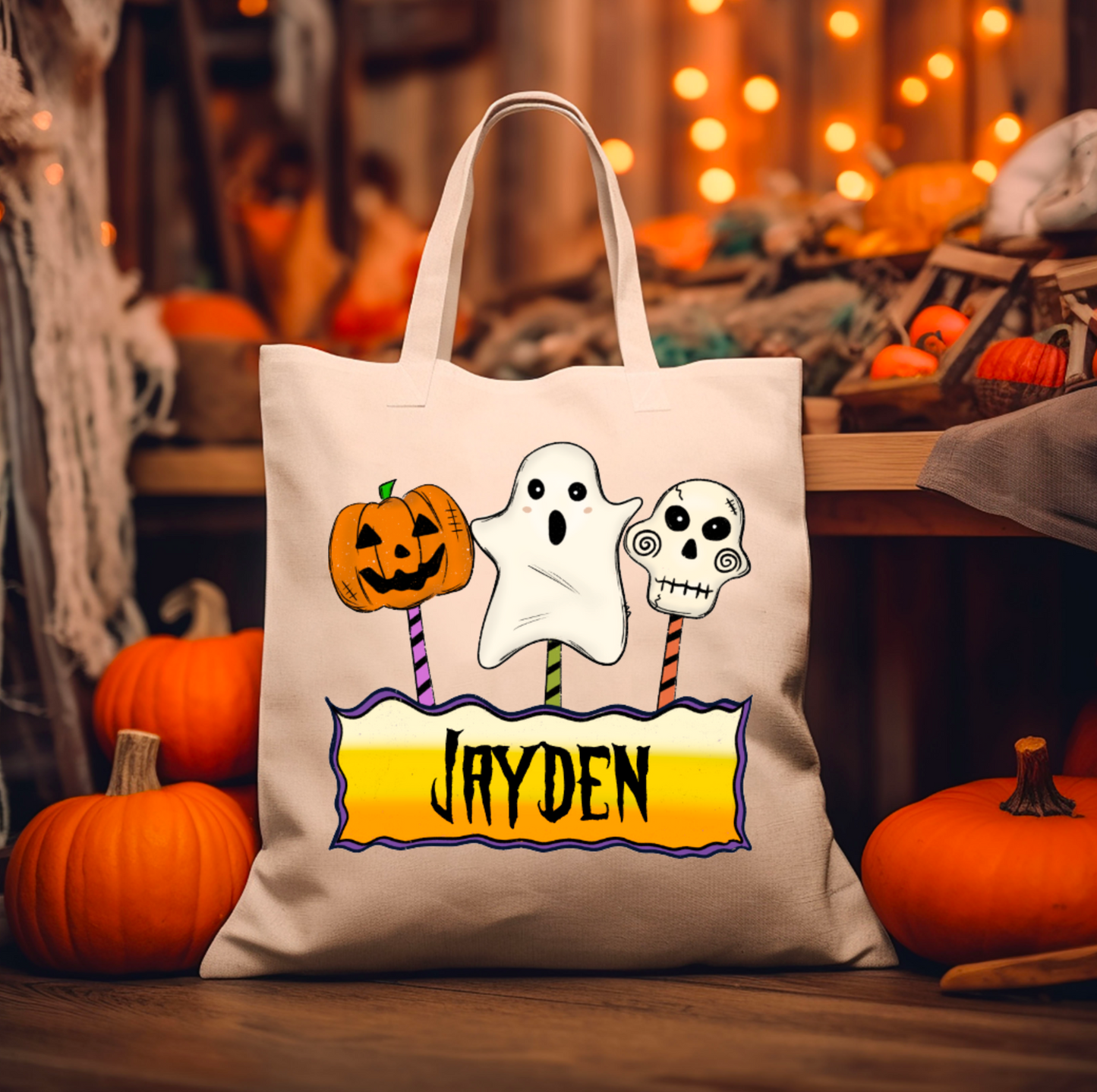 Custom Halloween Treat Bag prints