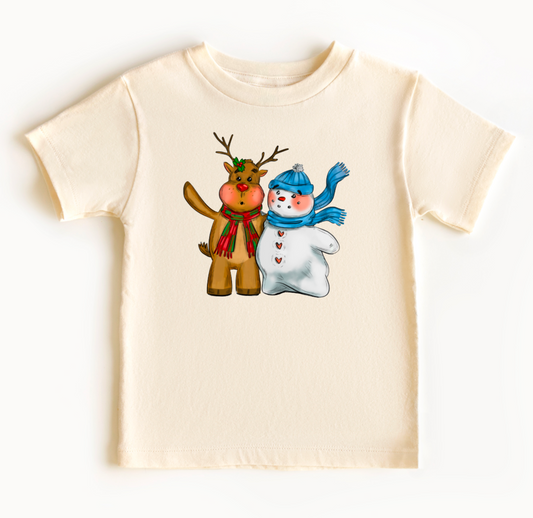 Reindeer & Snowman together - DTF print