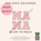 MAMA Faux | Valentine's Day DTF transfer - DTF print 10x10