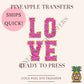 Love Faux | Valentine's Day DTF transfer - DTF print