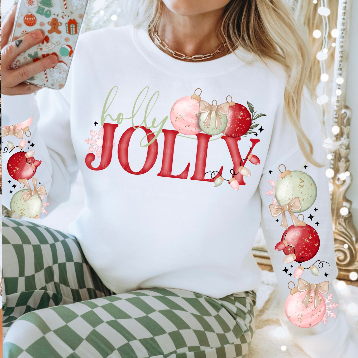 Holly Jolly + sleeves